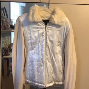 White sweater jacket